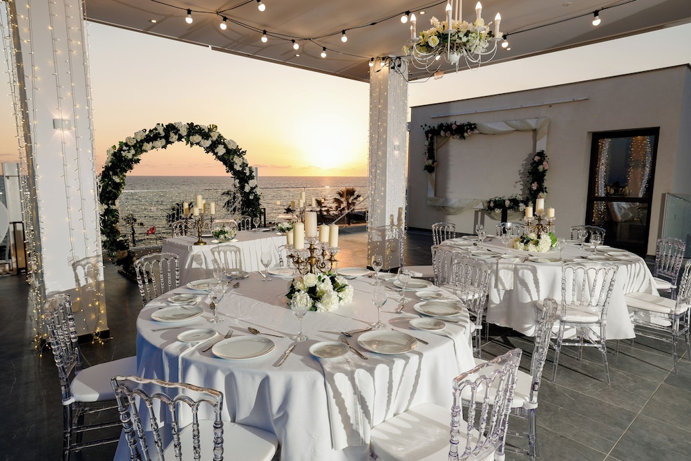 Outdoor wedding area