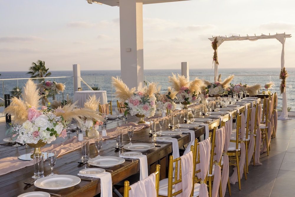 Outdoor wedding area