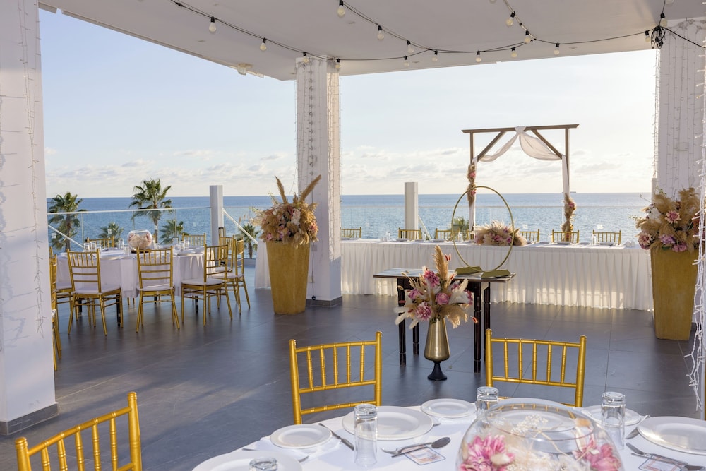 Outdoor wedding area