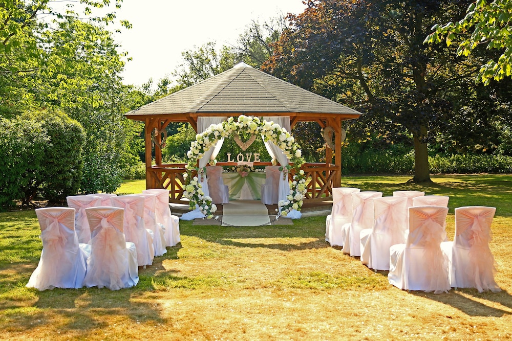 Outdoor wedding area