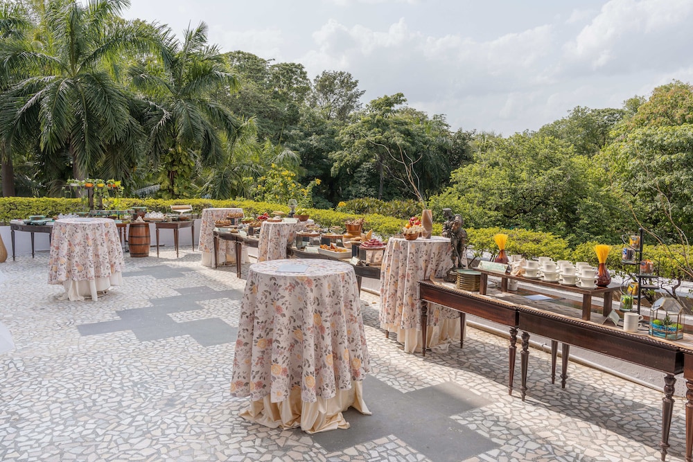 Outdoor banquet area