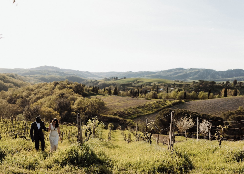 Outdoor wedding area