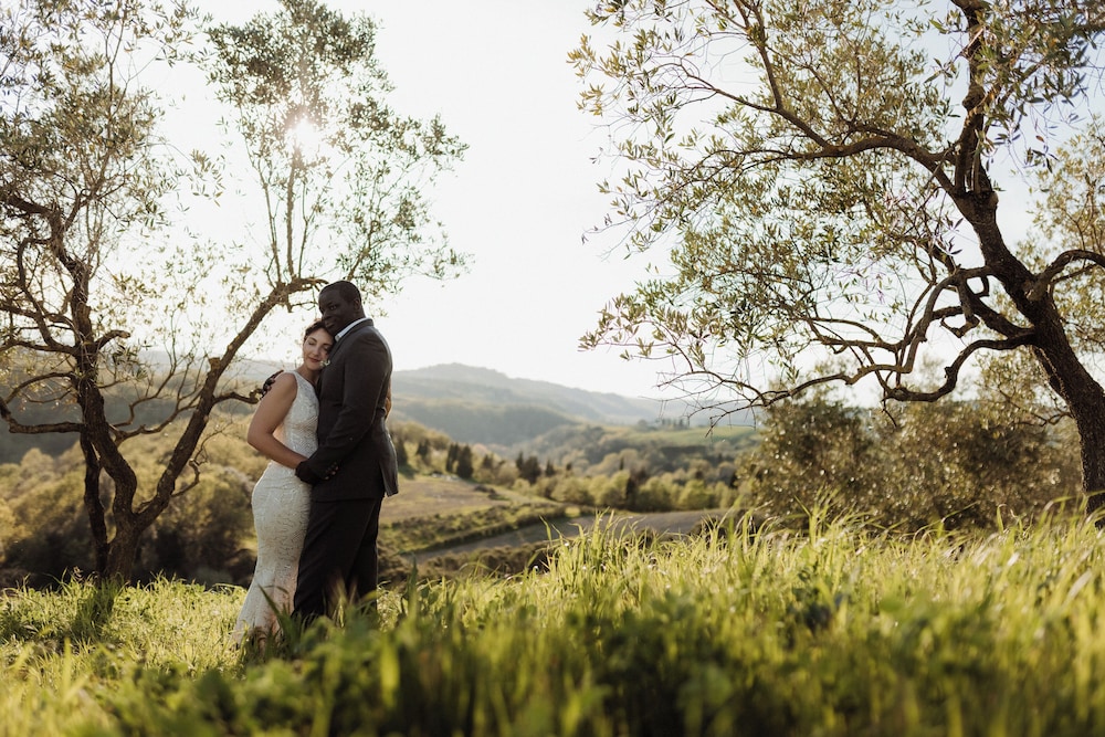 Outdoor wedding area