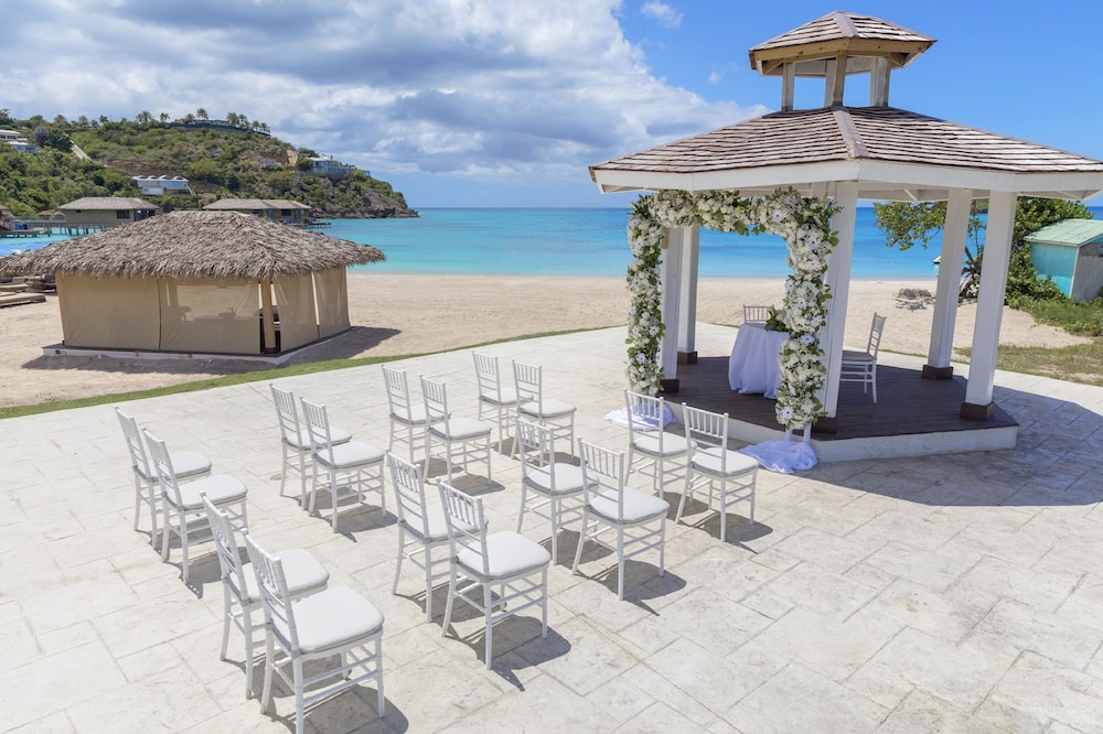 Outdoor wedding area
