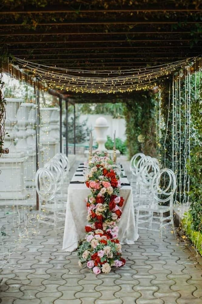 Outdoor wedding area