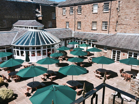 The Courtyard Bar patio area