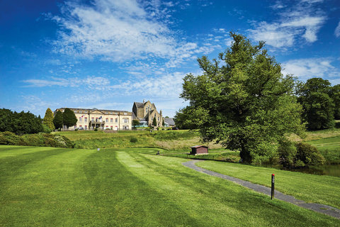 View of hotel from golf course