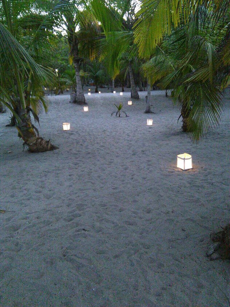 Outdoor banquet area