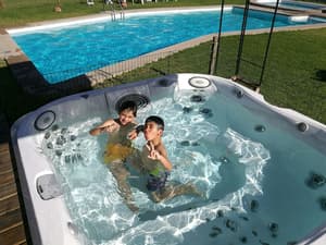thumbnail: Outdoor spa tub
