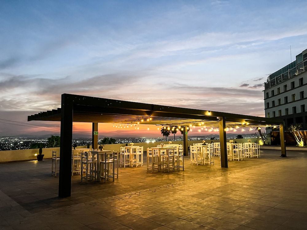 Outdoor banquet area