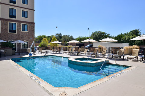 Take a dip in our outdoor pool after a hard day!