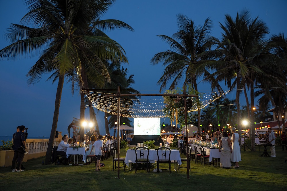 Outdoor wedding area