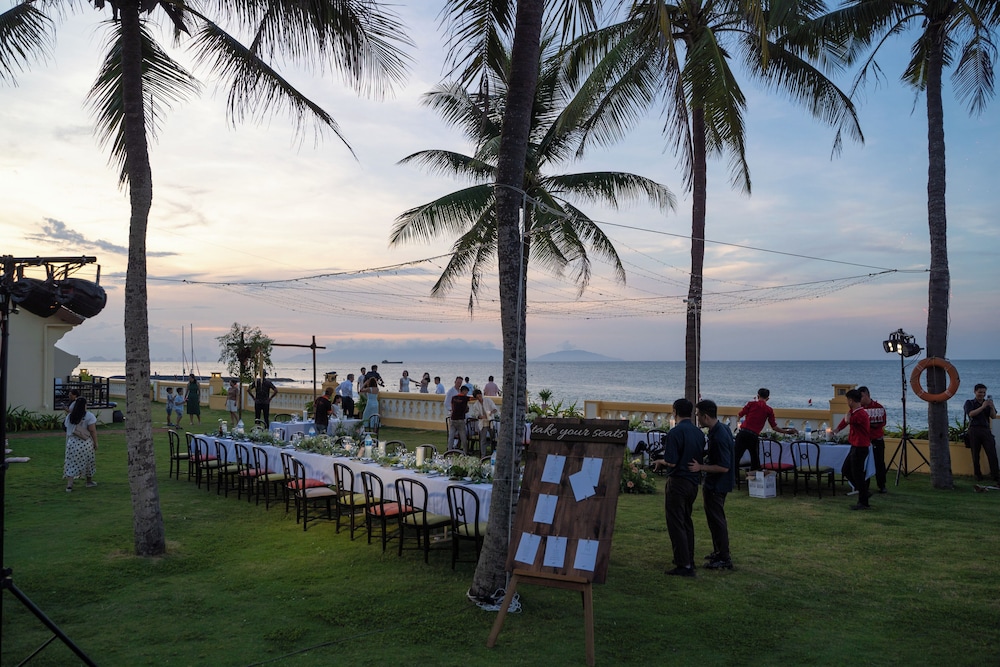 Outdoor wedding area