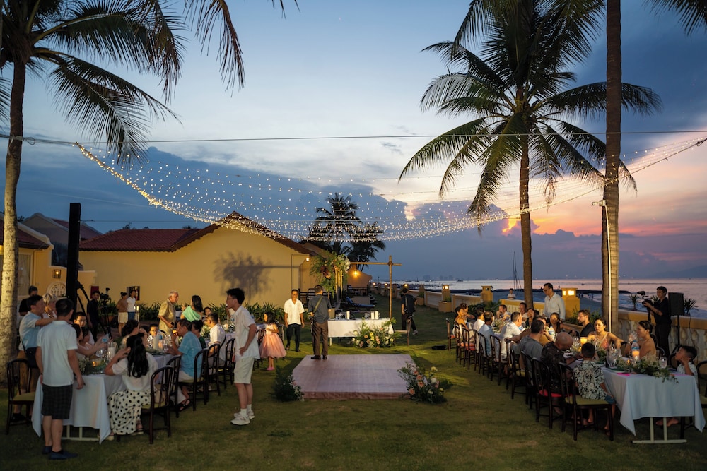 Outdoor wedding area