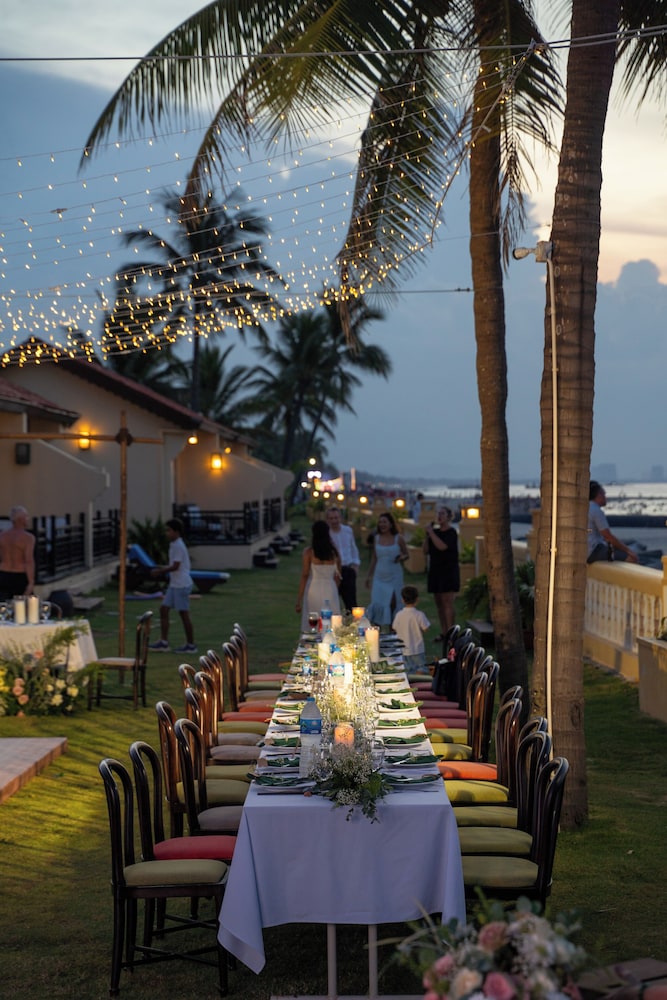 Outdoor wedding area