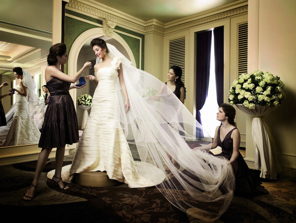 Outdoor wedding area