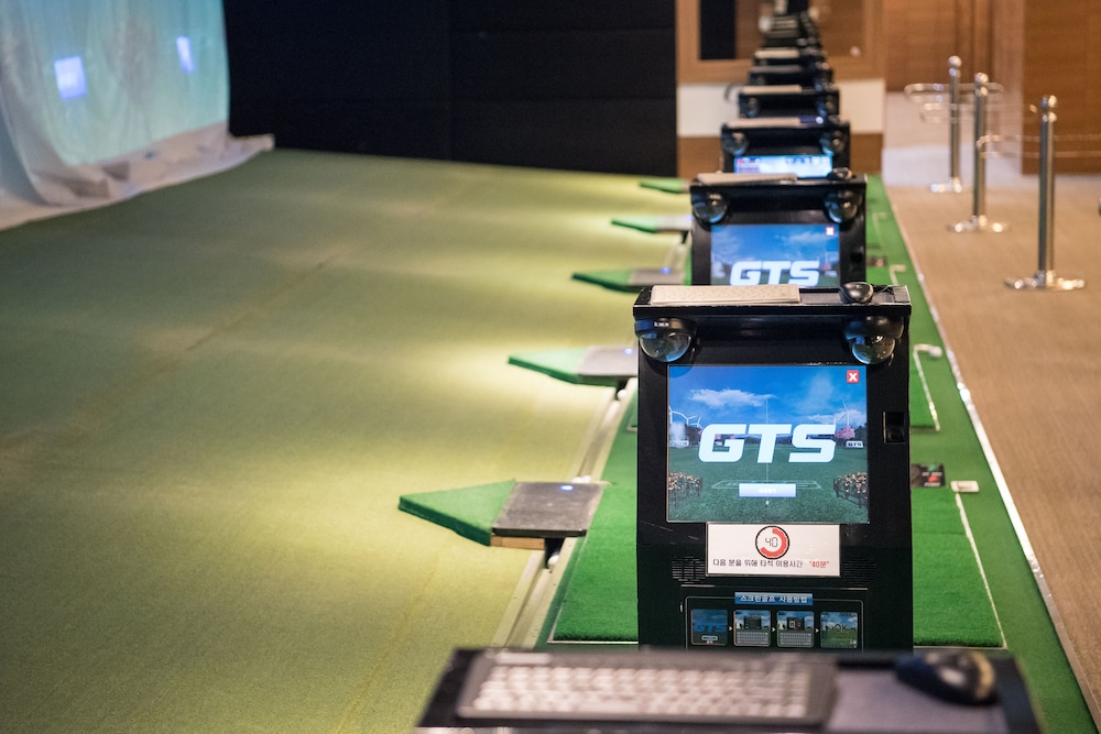 Indoor golf driving range