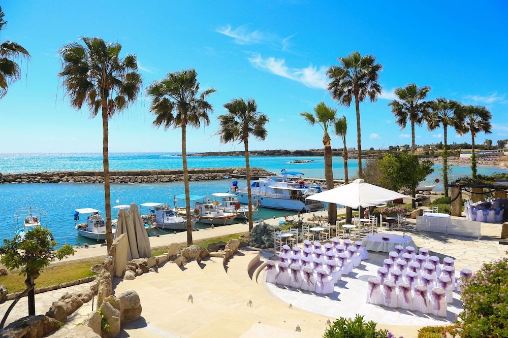 Outdoor wedding area