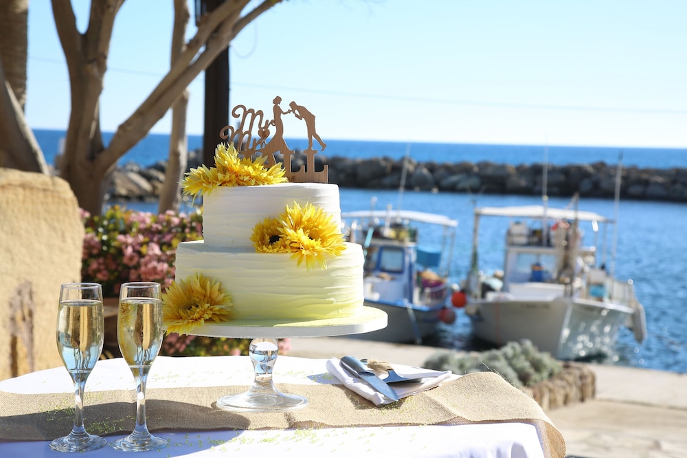 Outdoor wedding area
