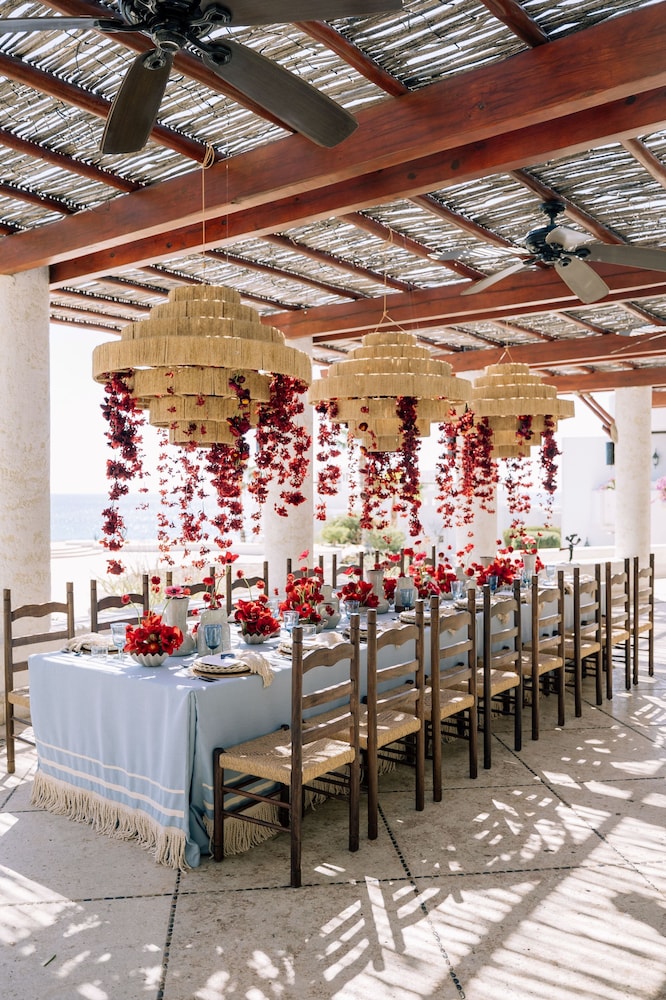 Outdoor wedding area