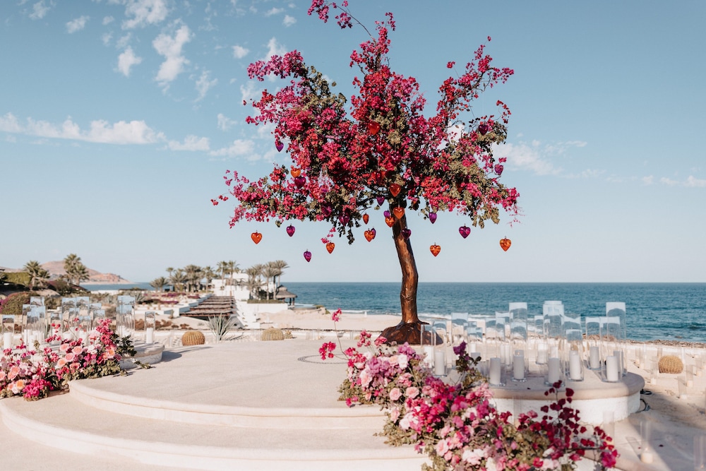 Outdoor banquet area
