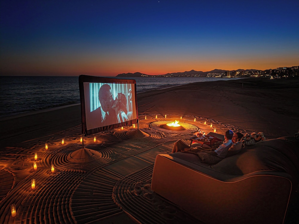 Outdoor banquet area