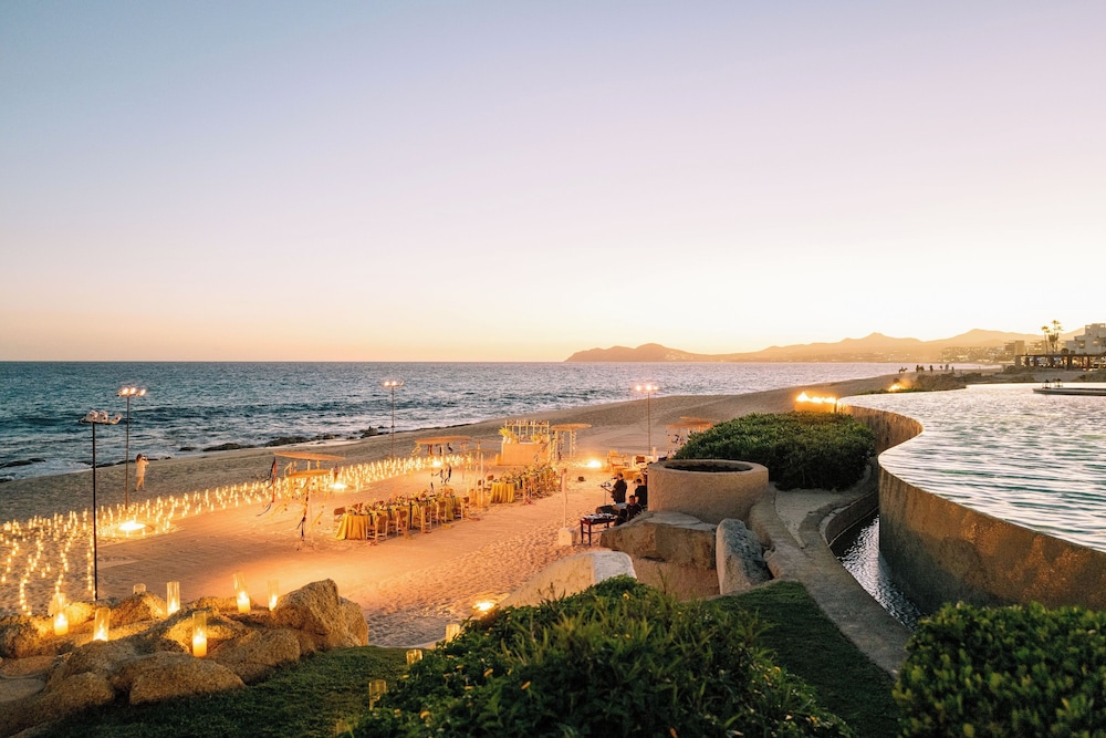 Outdoor banquet area