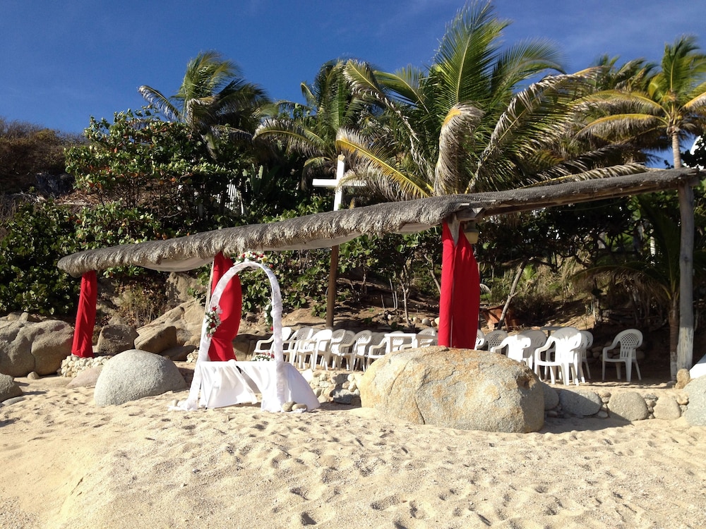 Outdoor wedding area
