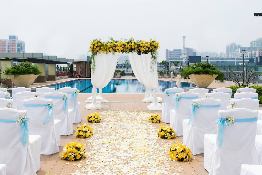 Outdoor wedding area