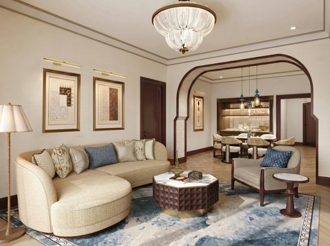 Jumeirah Zabeel Saray Suites Two Bedroom Ocean Skyline Suite Lounge
