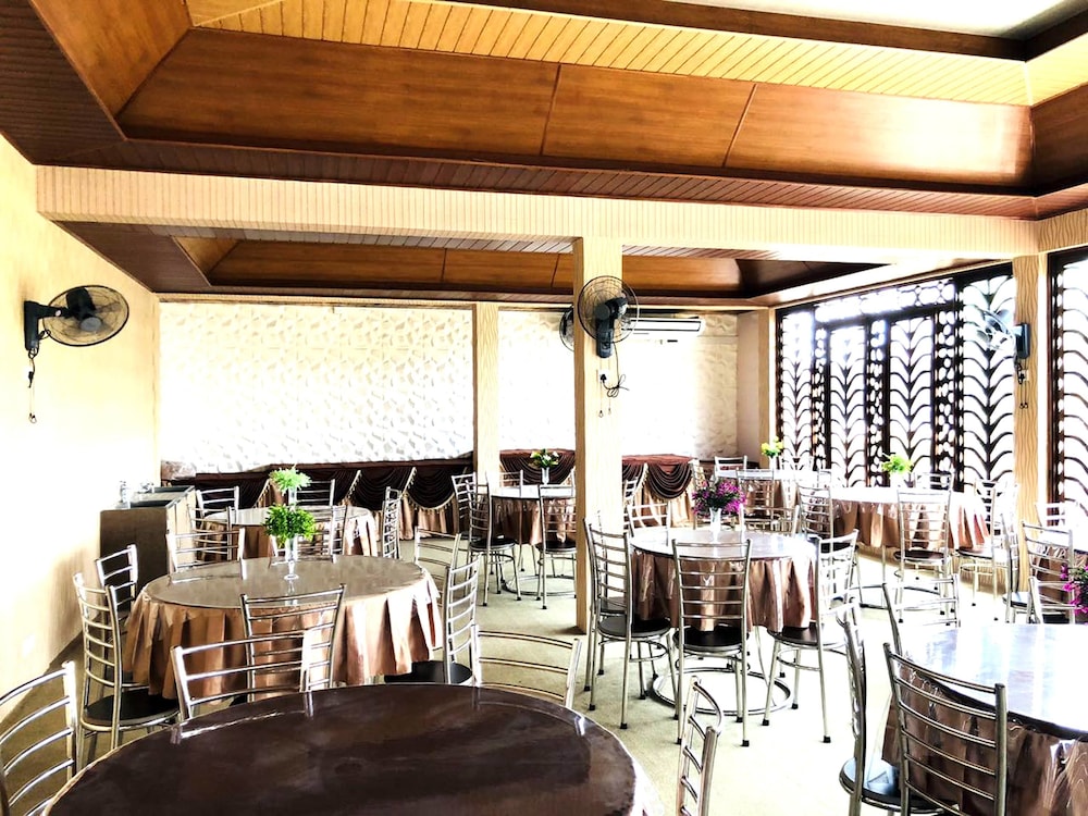 Outdoor banquet area