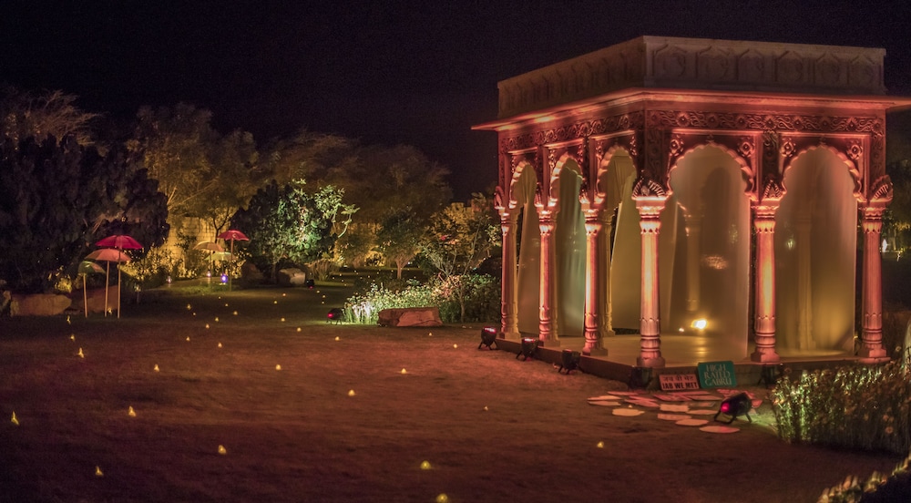 Outdoor wedding area