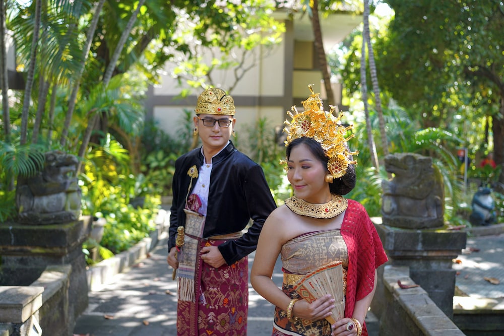 Outdoor wedding area