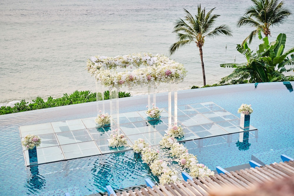 Outdoor wedding area