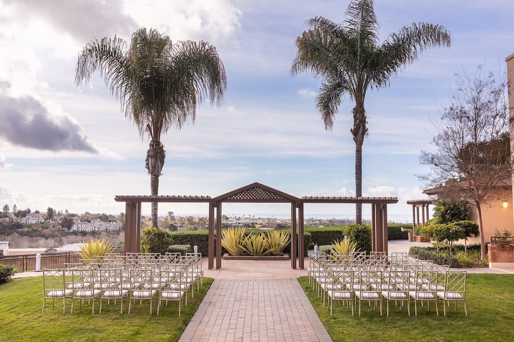 Outdoor wedding area