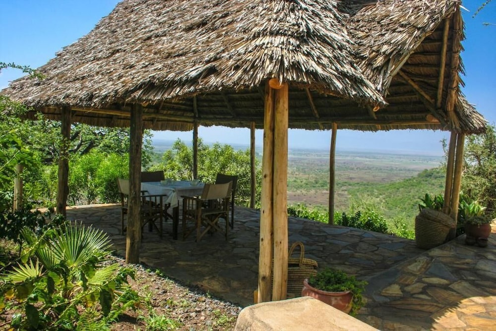 Outdoor wedding area