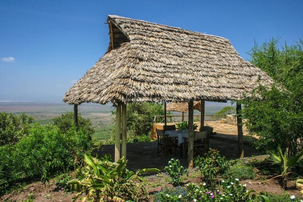 Outdoor wedding area
