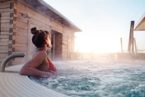 thumbnail: Outdoor spa tub