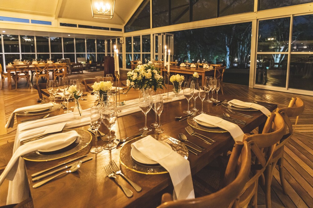 Outdoor wedding area