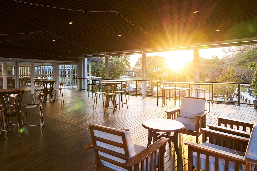 Outdoor banquet area