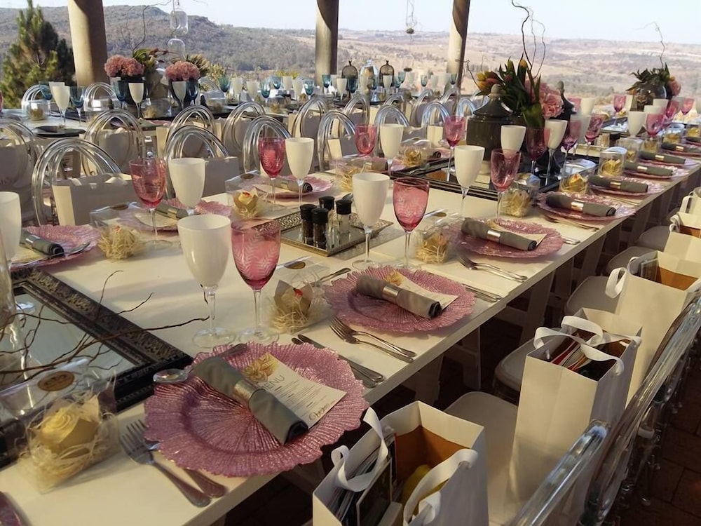 Outdoor wedding area