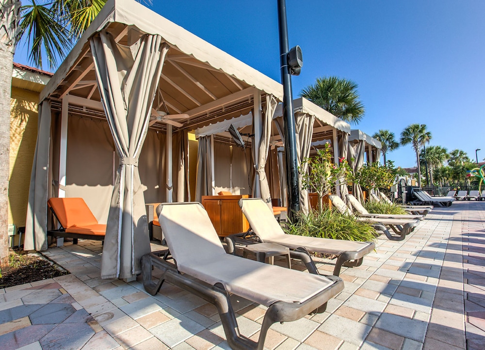 Outdoor banquet area