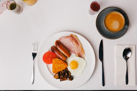 A hot cooked breakfast