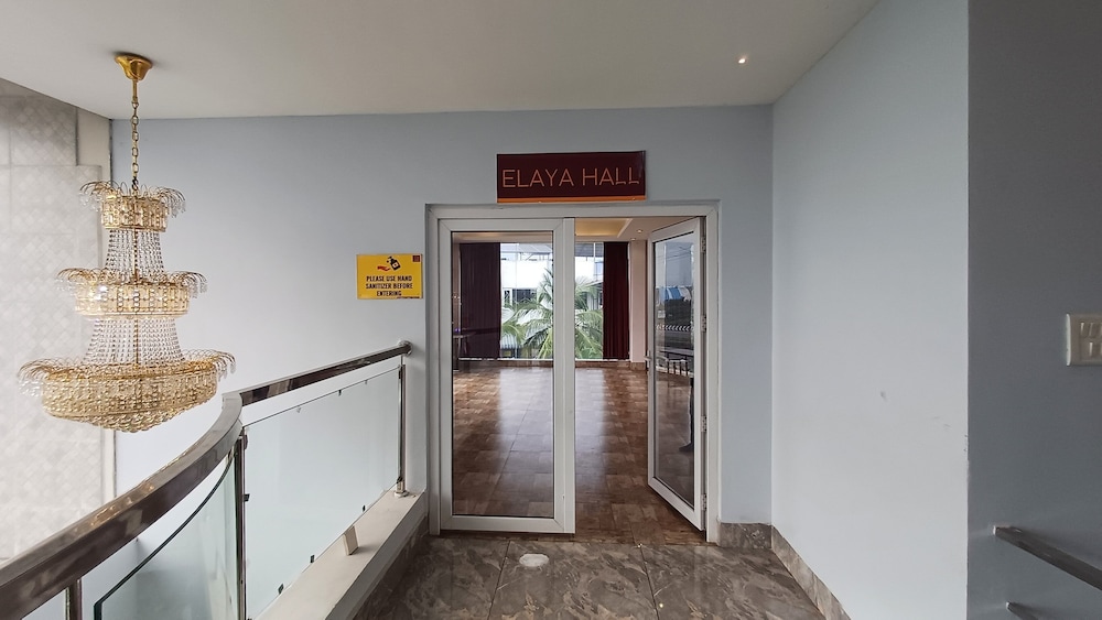 Outdoor banquet area