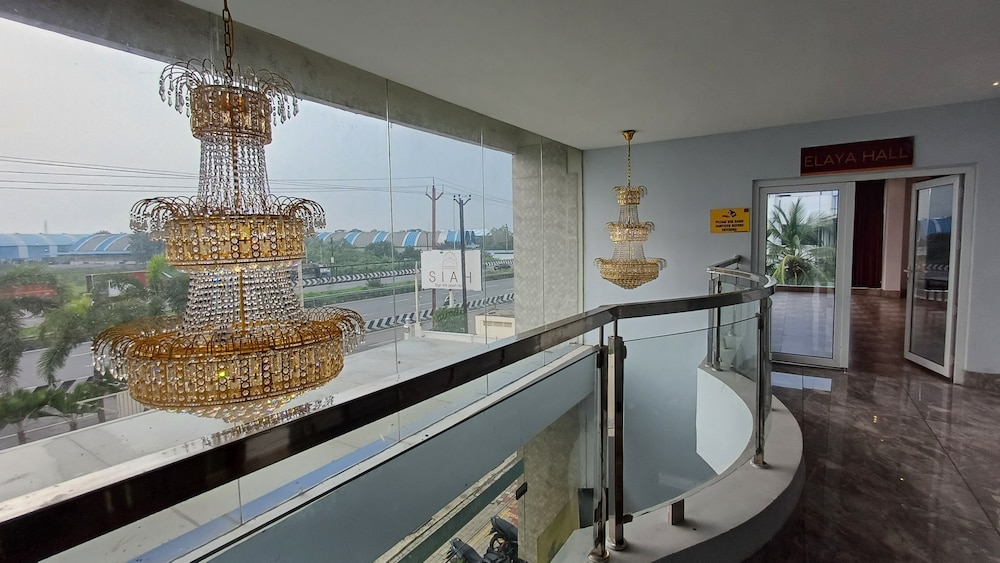 Outdoor banquet area