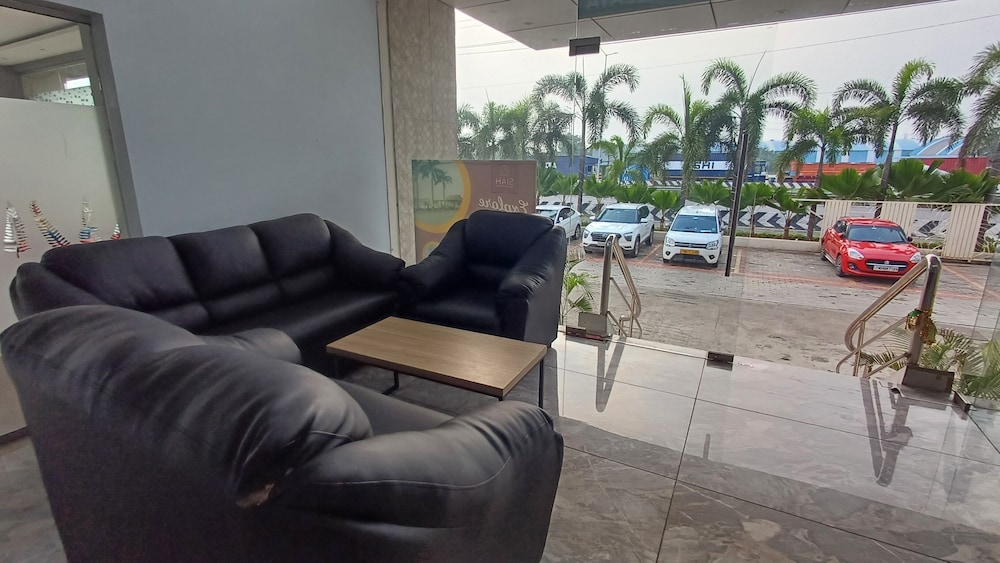 Outdoor banquet area