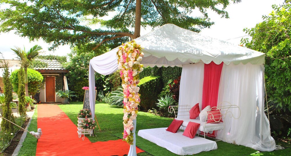 Outdoor wedding area