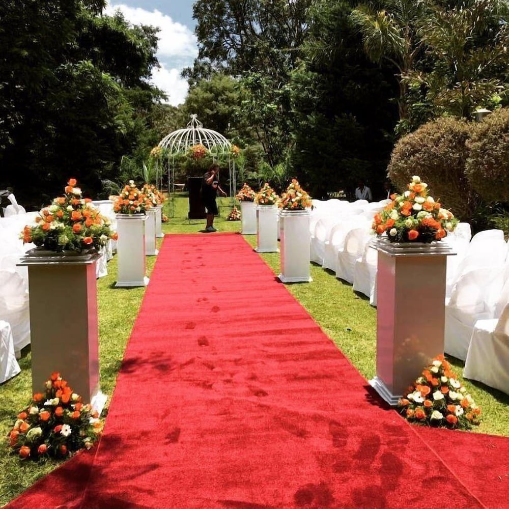 Outdoor wedding area