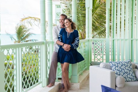 The Shore Club Villas Balcony Couple