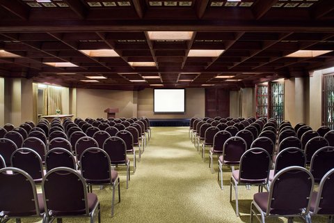 Ballroom set theatre-style